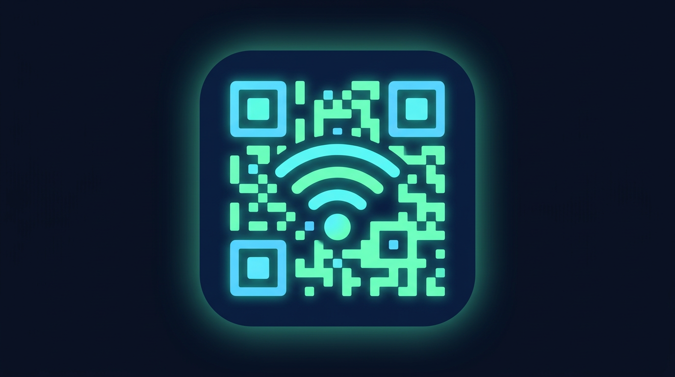 Icono generador QR para redes Wi‑Fi